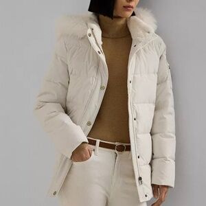 Lauren Ralph Lauren Women's Faux-Fur Hooded Puffer Coat, NWOT